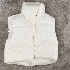White Puffer Vest